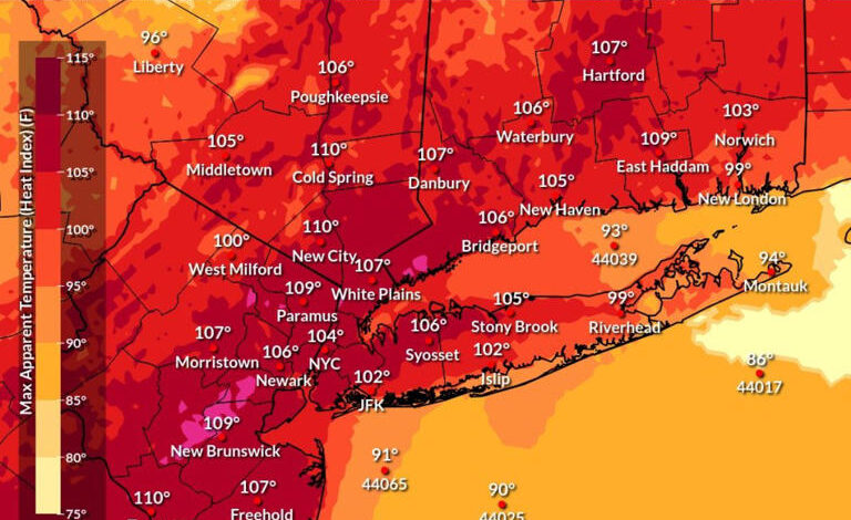 ola de calor en NY